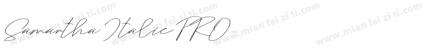 Samantha Italic PRO字体转换
